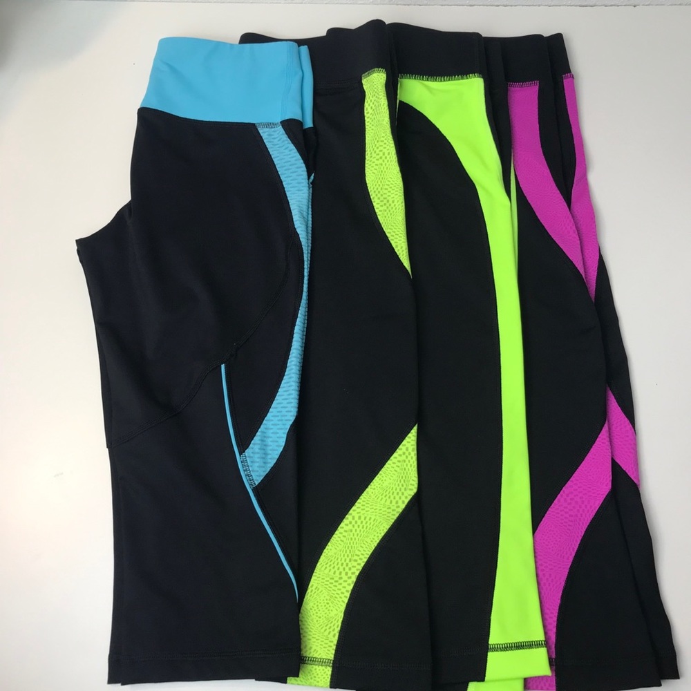 Fila Running Athletic Capri Pants 4 Pair Bundle S